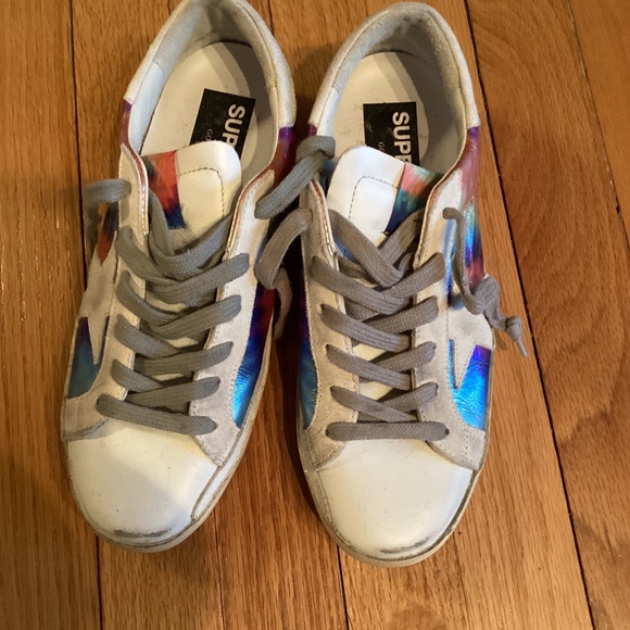 GOLDEN GOOSE sneakers in Incredible multicolor foil size women’s 7 - Picture 1 of 9